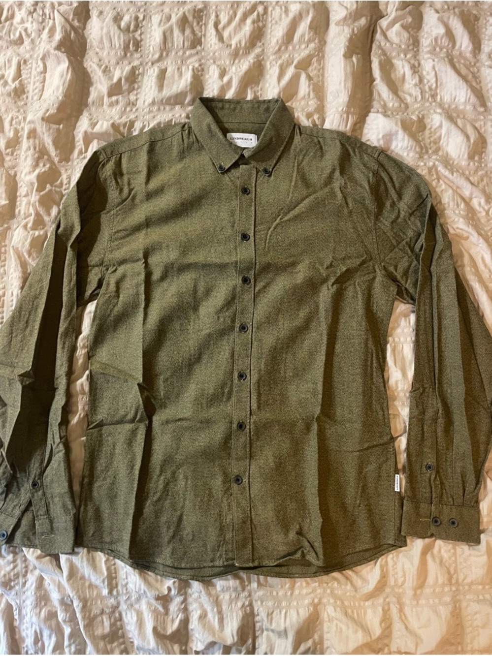 Men's Olive Button-Down